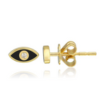 Enamel Evil Eye Stud