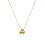 Small Pave Flower Necklace