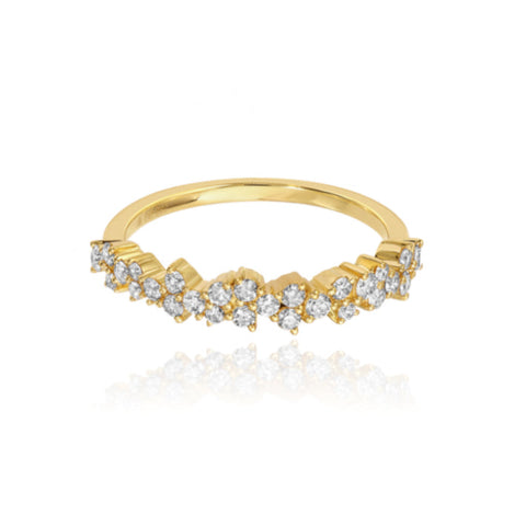 Diamond Cluster Ring