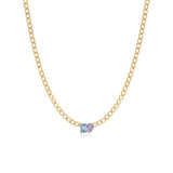 Medium Two-Gemstones Necklace