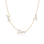 Multiple Diamond Names Necklace