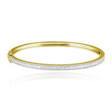 Thin Baguette and Diamond Bangle