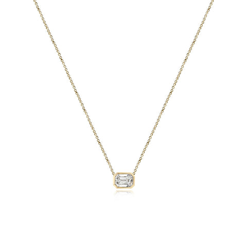 Medium Diamond Solitaire Necklace