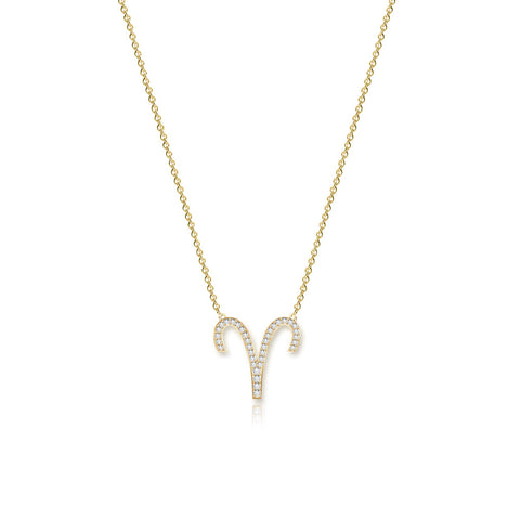Zodiac Sign Diamond Necklace
