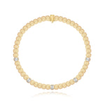 Emerald Cut Diamond Golden Bracelet