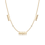 Multiple Handwriting Names Necklace