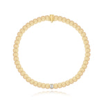 Emerald Cut Diamond Golden Bracelet