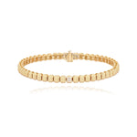 Emerald Cut Diamond Golden Bracelet