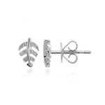 Small Leaf Pave Studs