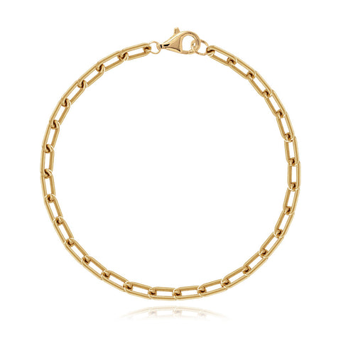 Small Rounded Paperclip Bracelet
