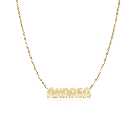 Cutout Name Chain Necklace