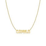 Cutout Name Chain Necklace