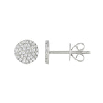Circle Pave Earrings