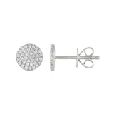 Circle Pave Earrings