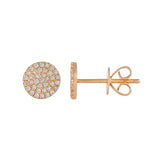 Circle Pave Earrings
