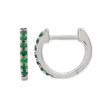 Small Gemstone Huggie