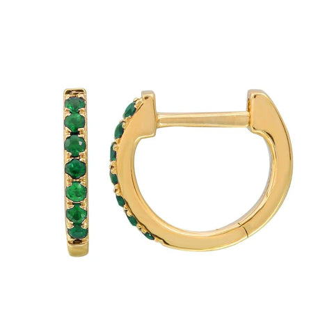 Small Gemstone Huggie