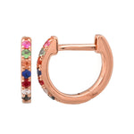 Small Gemstone Huggie