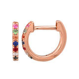 Small Gemstone Huggie