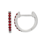 Small Gemstone Huggie