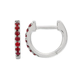 Small Gemstone Huggie