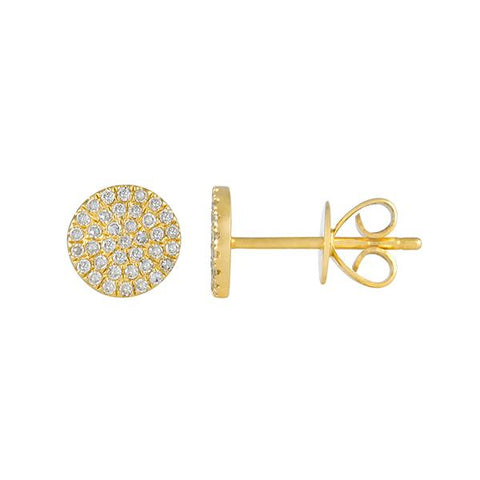 Circle Pave Earrings