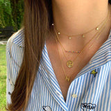 Block Initial Necklace