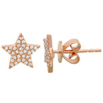 Large Pave Star Studs
