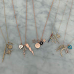 Large Pave Outline Lightning Bolt Charm
