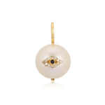 Evil Eye on Pearl Charm