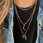 Large Pave Moon Charm