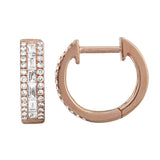 Baguette Pave Huggies