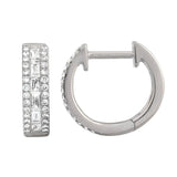 Baguette Pave Huggies