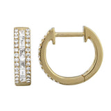 Baguette Pave Huggies