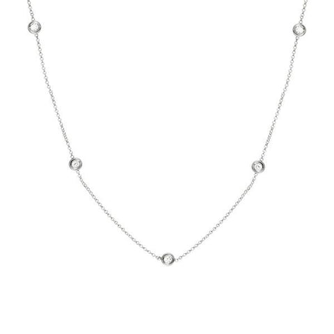 Five Diamond by the Yard Necklace