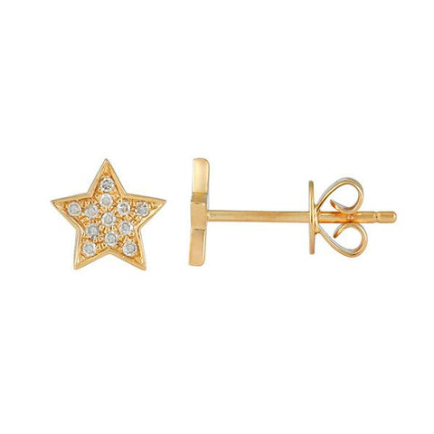 Mini Pave Star Stud