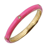Enamel Five Diamond Ring