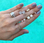 Large Pave Star Studs