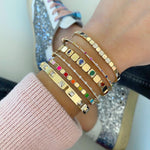 Thin Segment Diamond Bangle