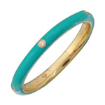 Enamel Five Diamond Ring