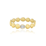 Golden Solitaire Diamond Ring