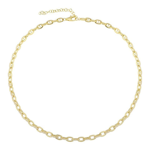 Diamond Link Chain Necklace