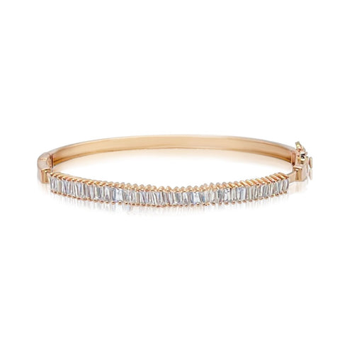 Baguette Diamonds Sliding Bangle