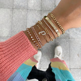 Diamond Link Paperclip Bracelet
