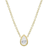 Petite Solitaire Diamond Necklace