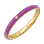Enamel Five Diamond Ring
