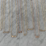 Diamond Name Paperclip Necklace