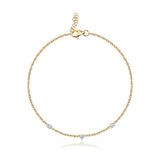 Multi Shape Diamonds Solitaire Bracelet