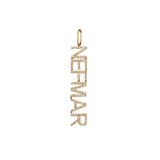 Pave Name Charm