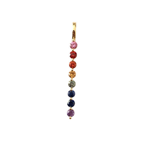 Round Rainbow Bar Charm